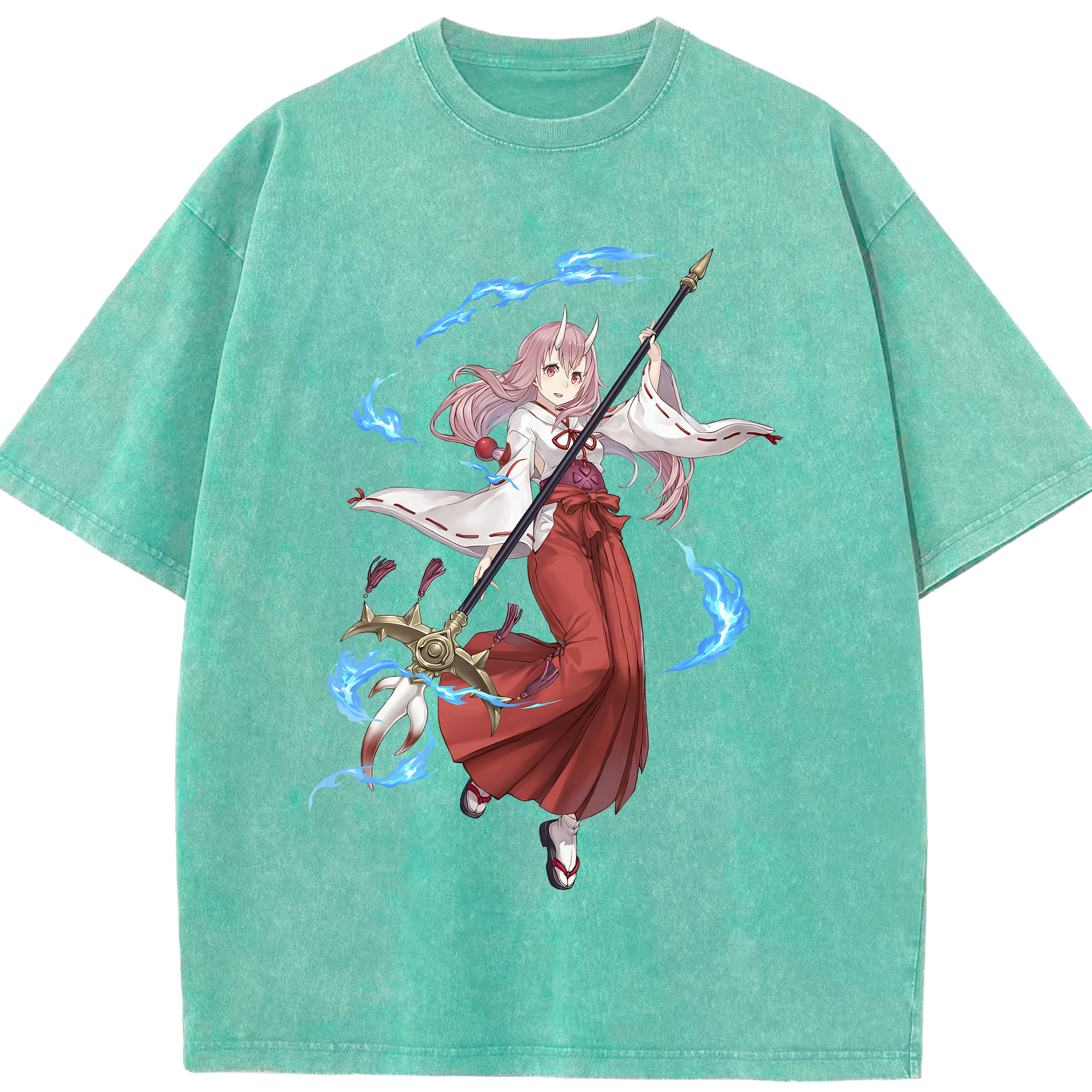（画像用） 転スラ Regarding Reincarnated to Slime 綿100% ヴィンテージ風 半袖Tシャツ（フロントプリント）